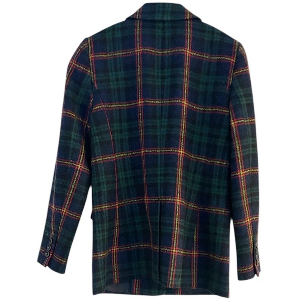 Talbots Plaid Multicolor Wool Blend Relaxed Boucle Blazer Size 4  P214019017 - Picture 4 of 13